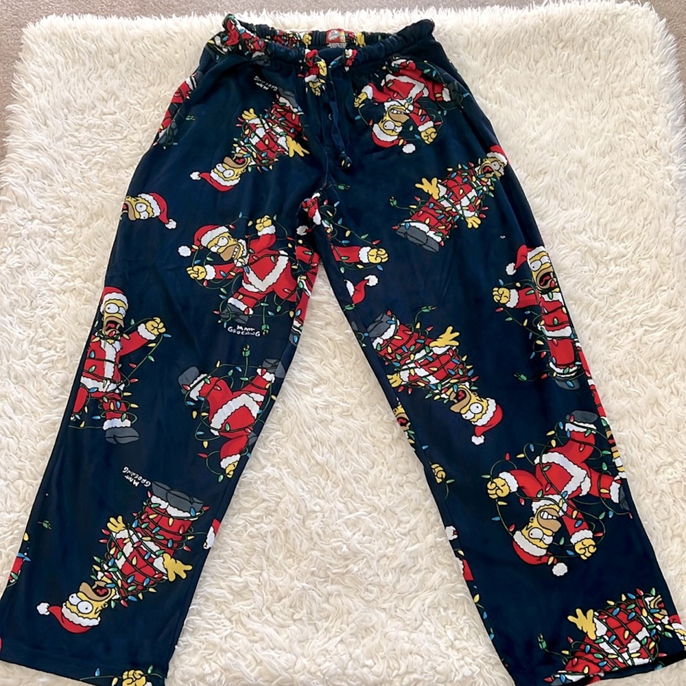 Simpsons Christmas Pajama Pants - Picture 2 of 10
